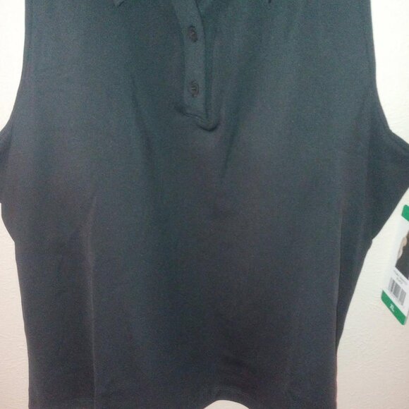 Tretorn Women's Size XL Black Sleeveless Padded Polo Top NWT - Picture 4 of 5